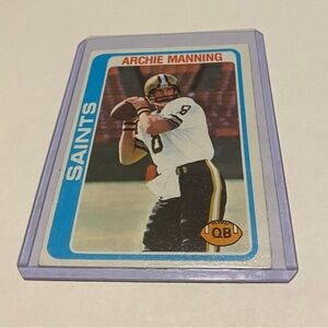 Archie Manning 1978 Topps Football Card New Orleans Saints # 173 Vintage